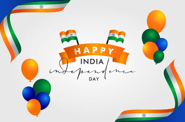 Indie Dzień Niepodległości Kontekst Projektu — Wektor stockowy