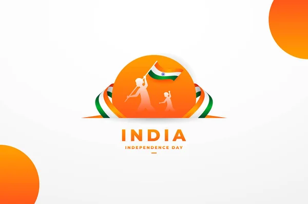Indie Dzień Niepodległości Kontekst Projektu — Wektor stockowy