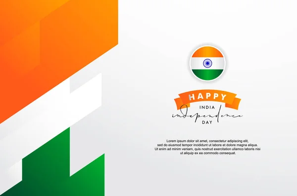 Inde Independence Day Background Design — Image vectorielle