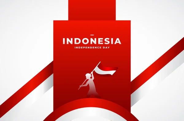 Ινδονησία Ημέρα Ανεξαρτησίας Σχεδιασμός Φόντου — Διανυσματικό Αρχείο