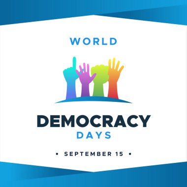 Uluslararası Demokrasi Günü Tebrik Anı Tasarım Arkaplanı