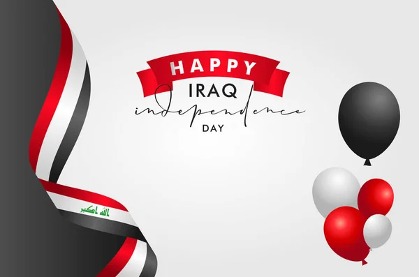 Iraq Independence Day Design Background Greeting Moment — Stock Vector