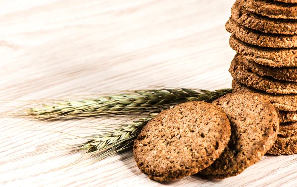 Печенье и пшеница — стоковое фото