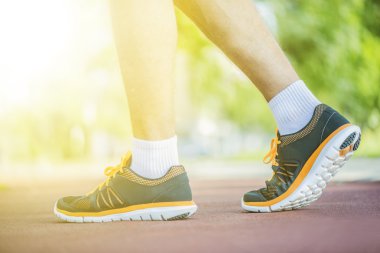 Runner's ayakkabı atış kapatın