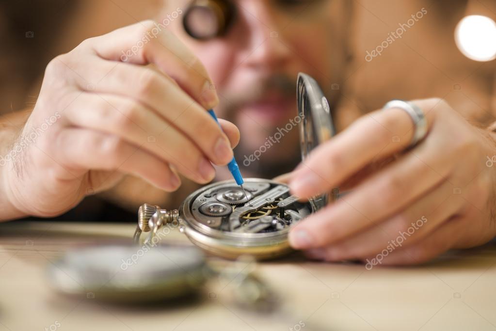 Watchmaker at work Stock Photo by Ivanko1980 117298598