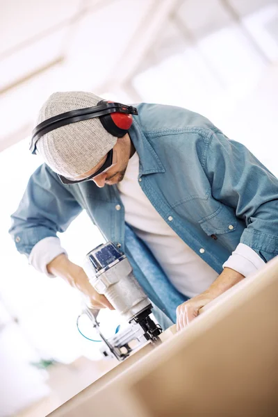 Carpentry workshop,close up — Stock Photo, Image