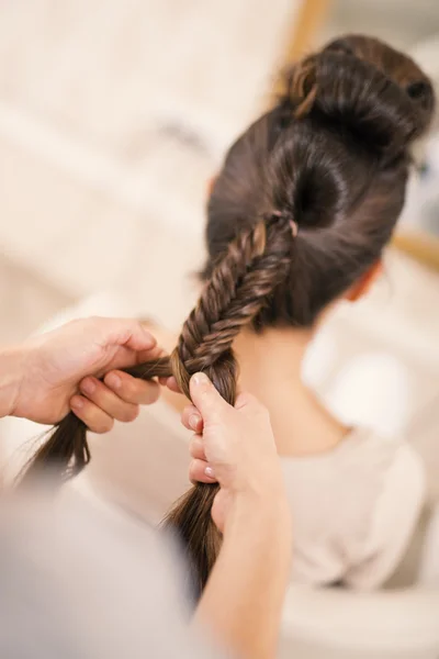 Woman and hair stylist — Stock Photo, Image