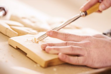 Oyma ahşap, yakın çekim