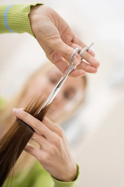 At the hairdresser's