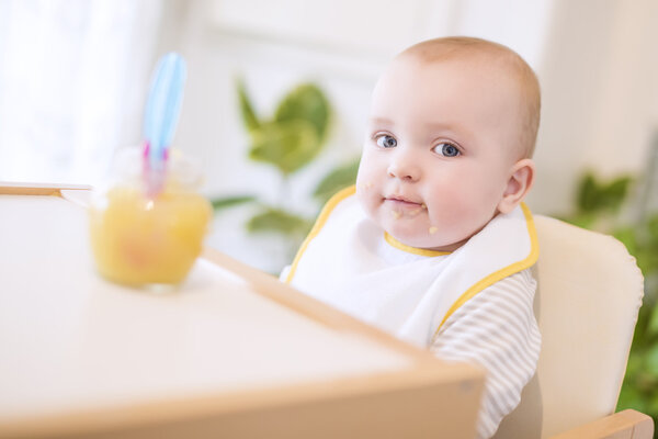 Baby food,close up