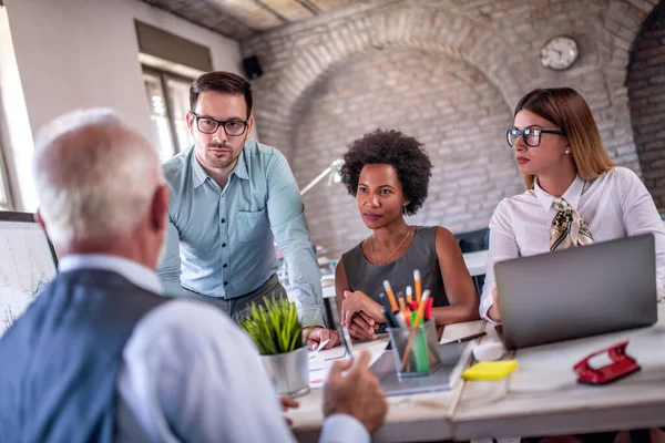 Entrevista Trabajo Trabajo Equipo Personas Negocio Concepto Estilo Vida — Foto de Stock