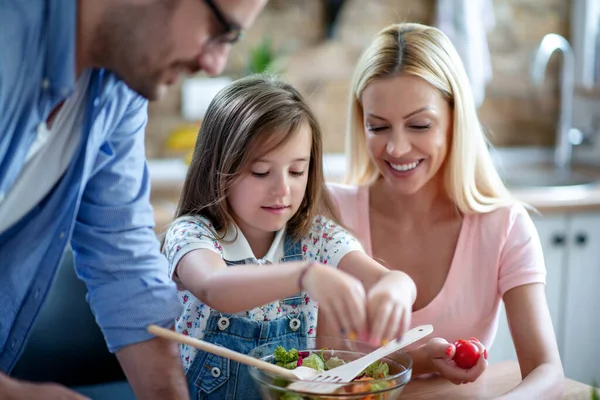 Cocina Comida Concepto Casero Familia Cocina — Foto de Stock