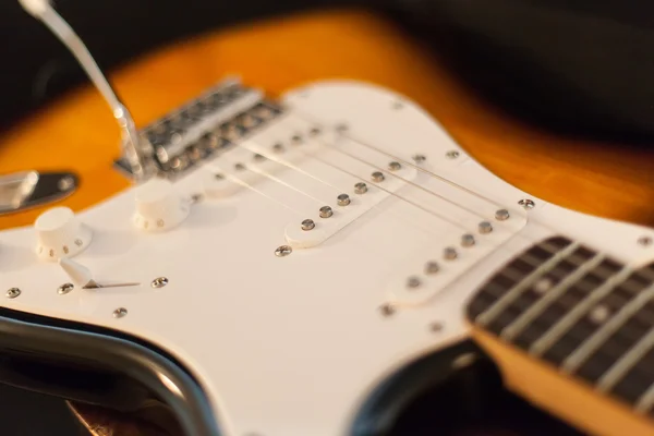 Close up de guitarra elétrica — Fotografia de Stock