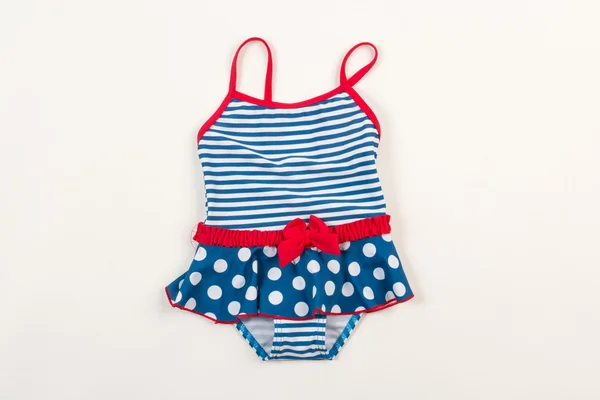 Cute children's swimsuit. Bathing suit for little girls — Stock Photo, Image