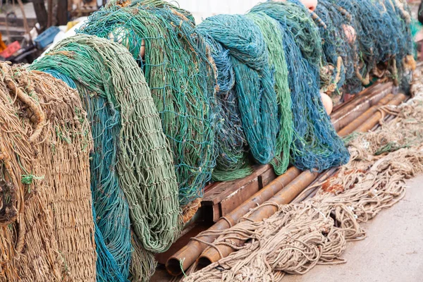 Fischernetze Verschiedenen Farben — Stockfoto