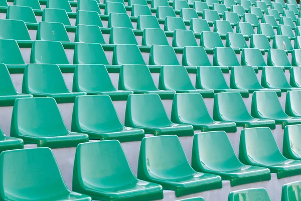 Plastic Blue Seats Football Stadium — Stock Photo, Image