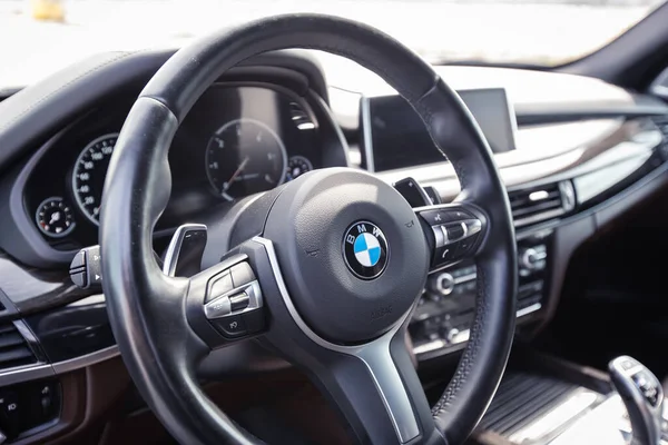 Varna Bulgária Maio 2020 Interior Bmw M50D Bmw Uma Empresa — Fotografia de Stock