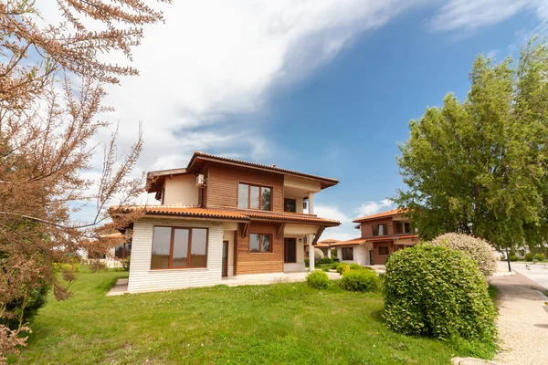 New Suburban Houses Perfect Neighborhood — Stock Photo, Image