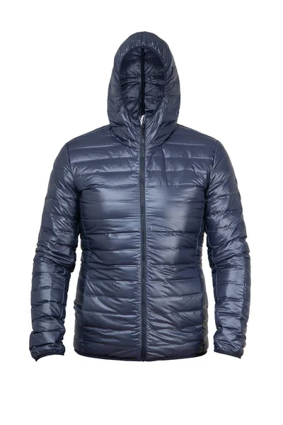 Mode Mannelijke Sport Winterjas Geïsoleerd Wit — Stockfoto
