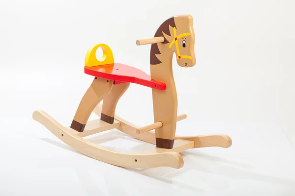 Wooden rocking horse. Children toy — Stock Photo, Image