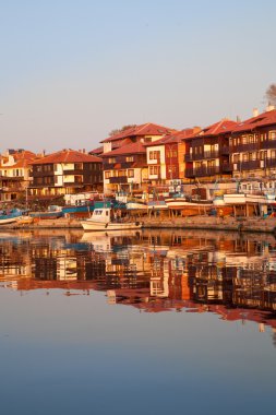  nessebar, Bulgaristan Karadeniz Sahil üzerinde antik şehir manzarası
