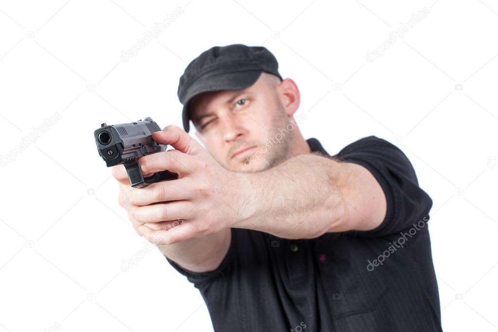 stock photo gun pointing stock photo gun pointing