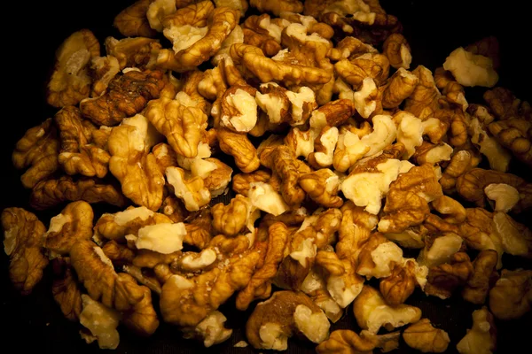 Walnut seeds background — Stock Photo, Image