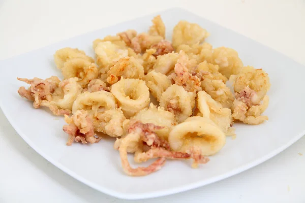 Calamares fritos profundos (calamares) Anillos — Foto de Stock