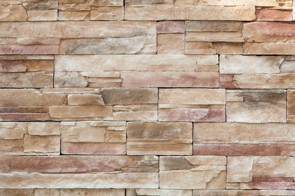 Fondo de pared de piedra hecha con bloques — Foto de Stock