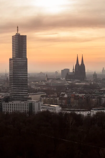 Widok z Kolonii, katedry w Kolonii, Nadrenia Północna-Westfalia, Niemcy — Zdjęcie stockowe