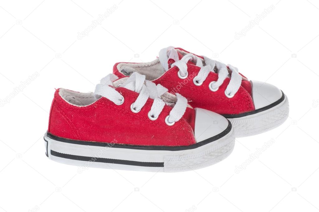 cute red sneakers