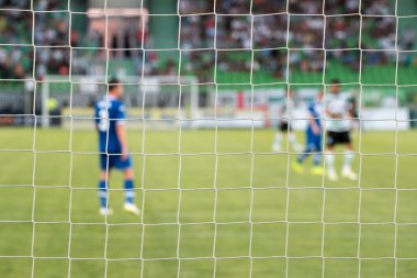 Futbol odak net bir futbol işlem sırasında net