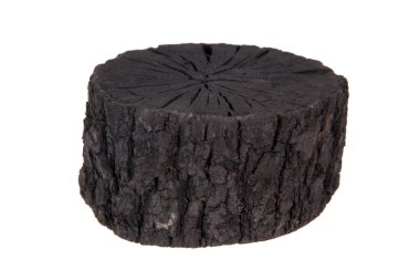 Parke kömür Isolated beyaz