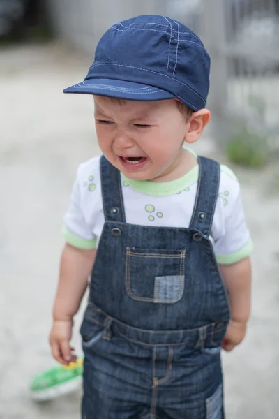 Menino chorando — Fotografia de Stock