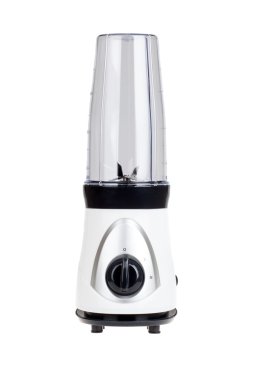 Beyaz arka plan üzerinde izole elektrik blender, mutfak ekipmanları,