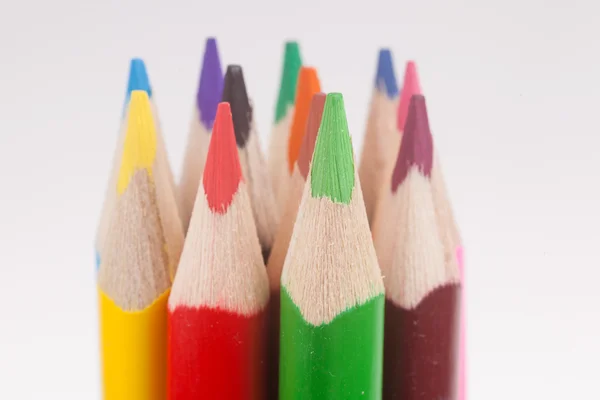 Close-up of multicolored pencils — Stock Photo, Image