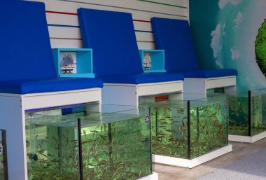 balık soyma masajı, dinlenme yeri..