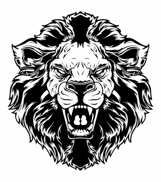 Tête de lion — Image vectorielle