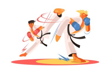 Erkekler ve karate dövüşü