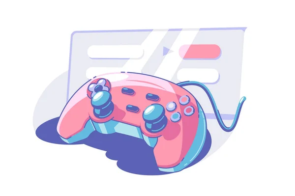 Fényes gamepad gombokkal — Stock Vector