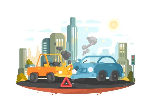 Road traffic accident — Stock Vector