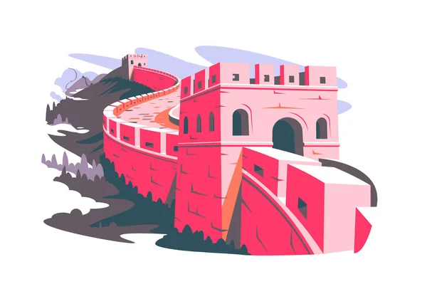 Great wall of china — Stock Vector