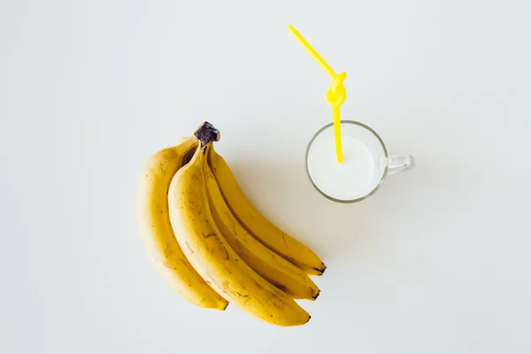 Banány a mléko — Stock fotografie