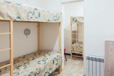 Hostel iç - yatak odası. Çift Kişilik Yatak. iç