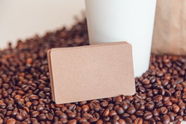 Kahve kimlik marka mockup