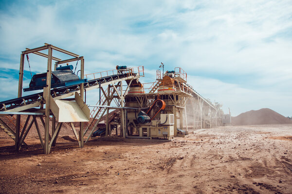 The Plant of the Production the Crushed Stone