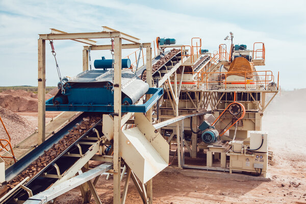 The Plant of the Production the Crushed Stone