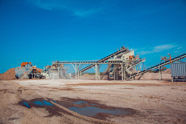 The Plant of the Production the Crushed Stone