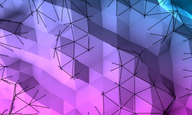 Multicolor Polygonal Mosaic Background, Creative Business Design Templates