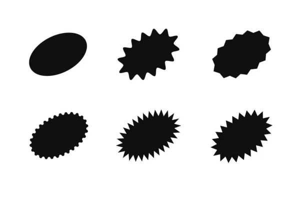 프로 모 판매를 위한 스냅 스틱 세트야. 벡터 배지 모양 디자인, 서클 태그, 가격 제공 프로모션 — 스톡 벡터